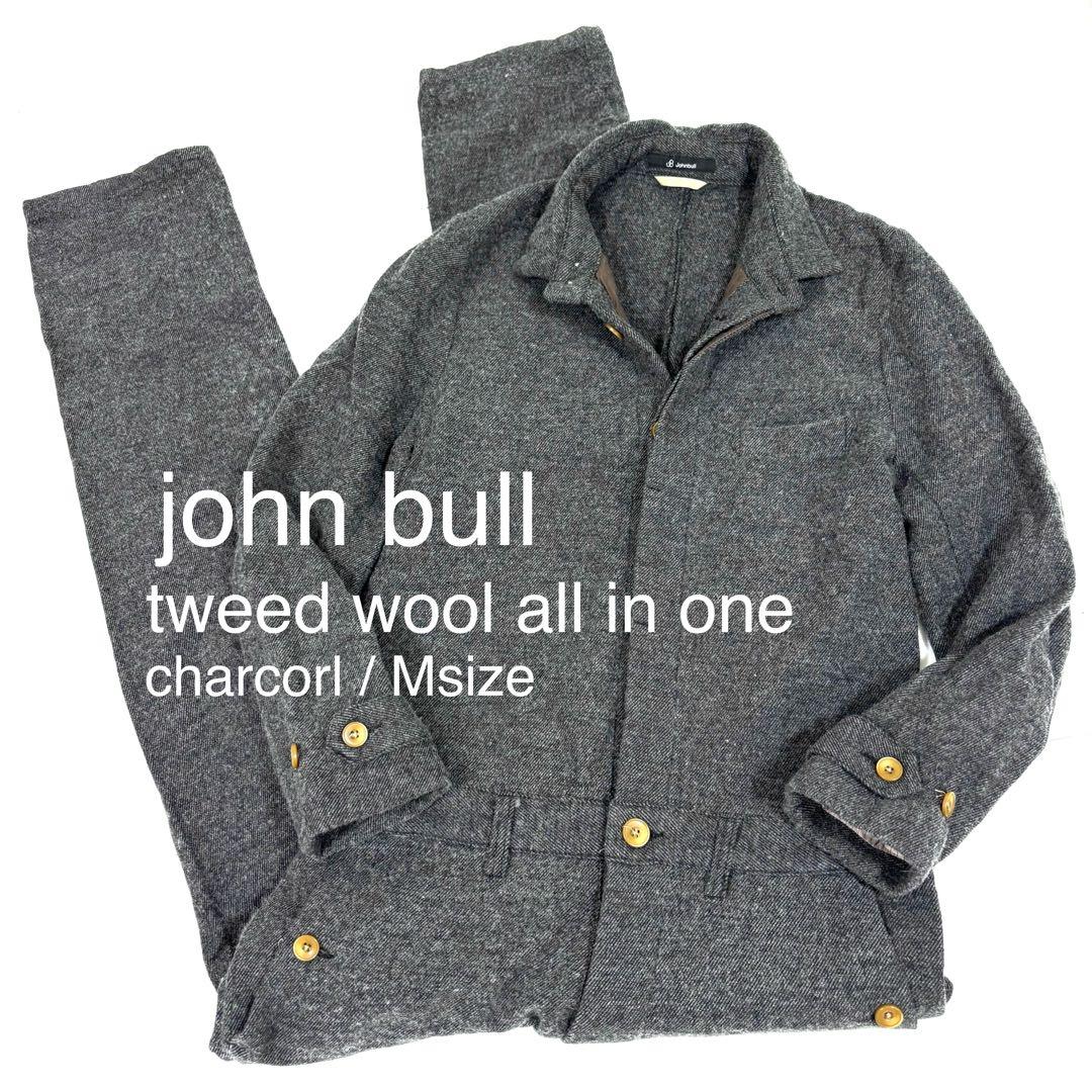 ジョンブル JOHN BULL ツイードウールオールインワン つなぎ M Johnbull（ジョンブル） オールインワン サロペット メンズ デニム