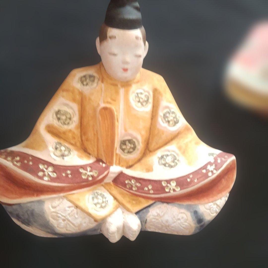 日展作家 北岡秀雄作【 雛人形 雅 】☆陶器製 銘有り