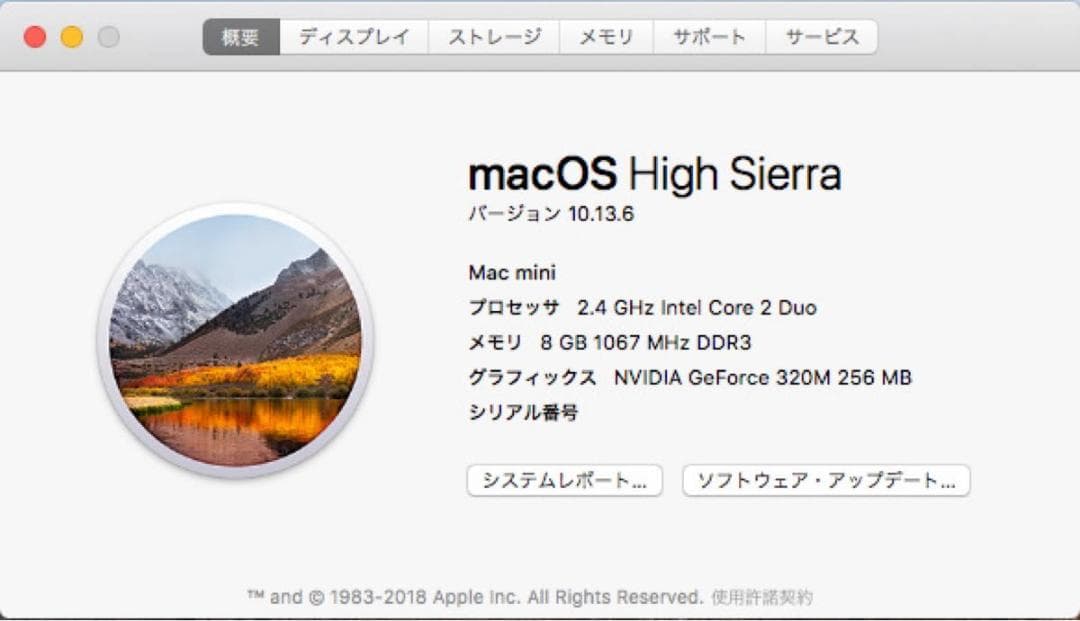 Mac mini 2010 2.4GHz SSD240GB メモリ8GB
