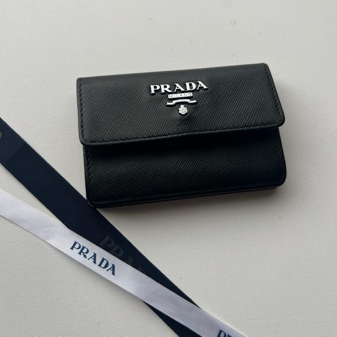 138 極上美品 PRADA プラダ カードケース 名刺入れ 財布 プラダ PRADA カードケース 名刺入れ PR-1MC122S TRIAN-NER レディース