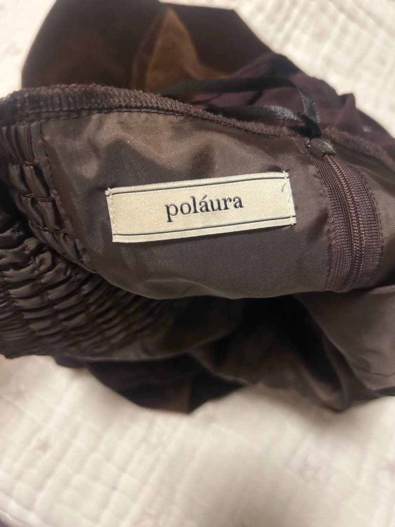 polaura ポローラ ベロアビスチェバルーントップス ブラウン - メルカリ