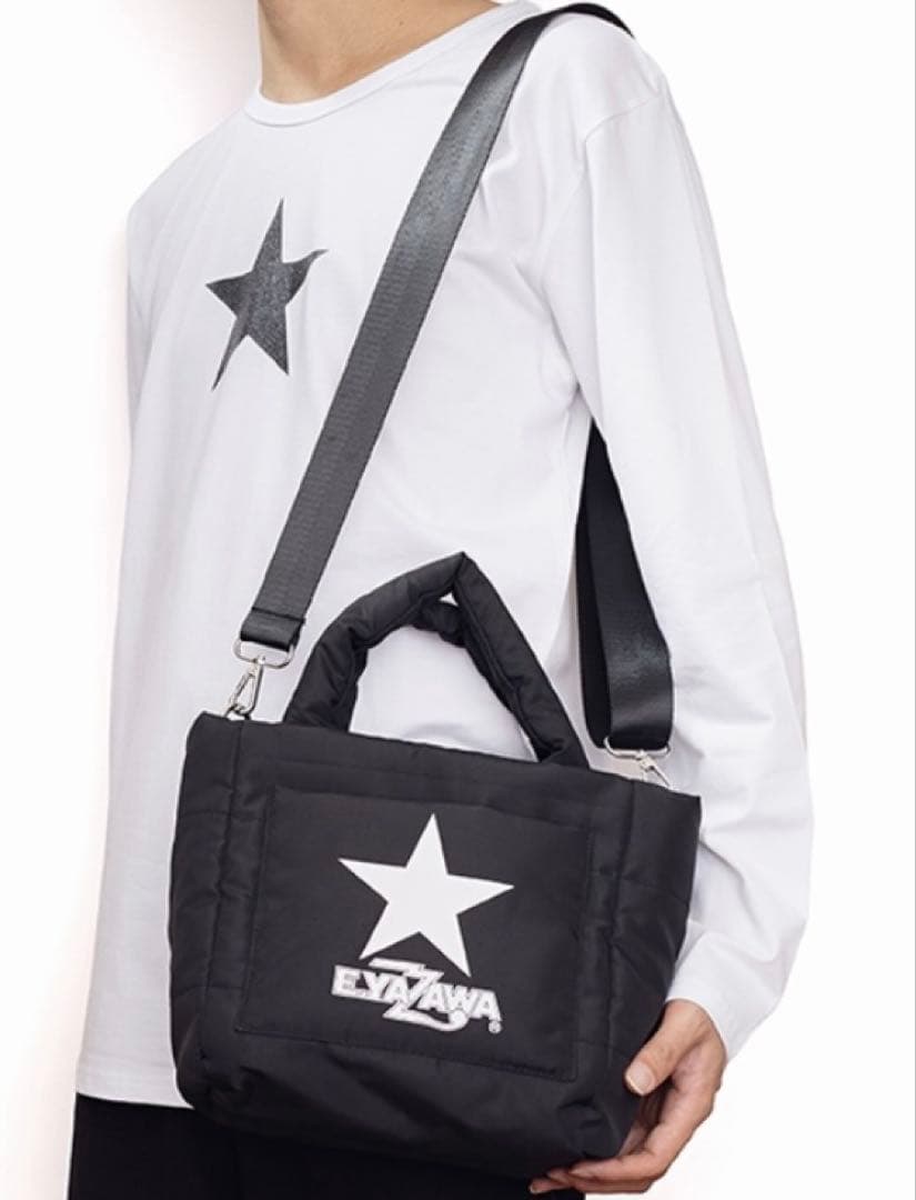 ズ*ク様 品切れ！入手困難！E.YAZAWAダウン風トートバッグ (ロゴ) HI