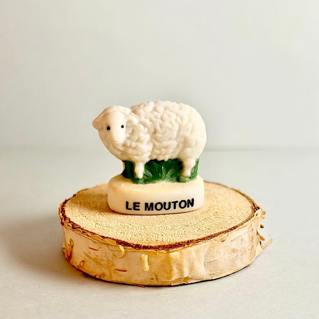 ひつじのフェーブ フェーヴ 陶器 置物 ミニチュア フランス製 - メルカリ