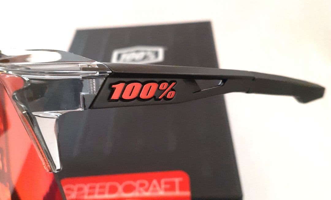 2025新作 100% Speedcraft クリアグレー ブラック サングラス - メルカリ