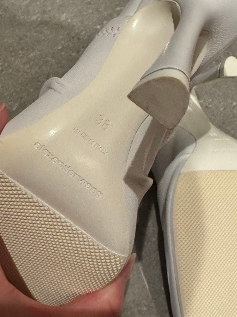 m*様 AlexanderWang Vannaミュール/パンプス/38/WHT/ - メルカリ