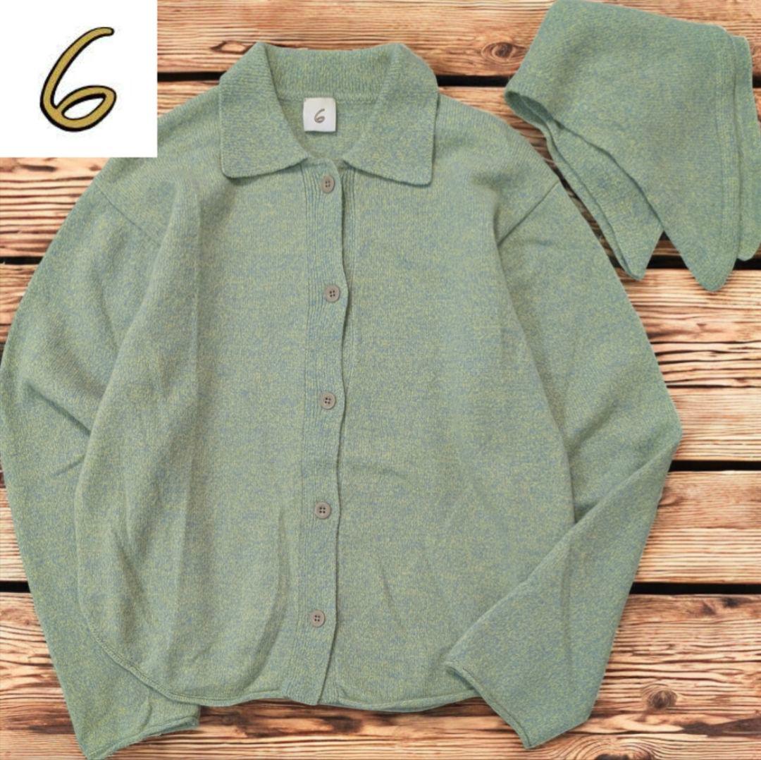 6(ROKU) ストール カーディガン - メルカリ