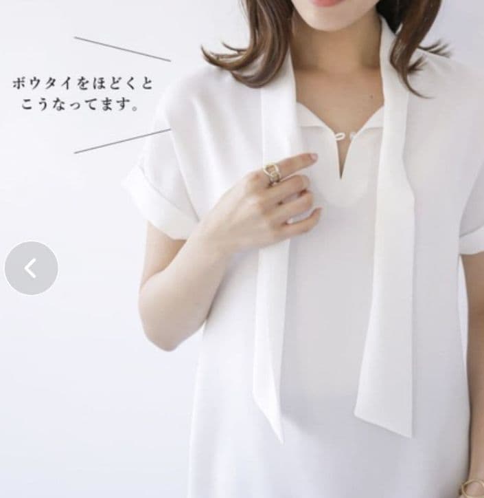 新品未使用【暑い夏もさらり快適ブラウス】洗濯機で洗える！防シワ