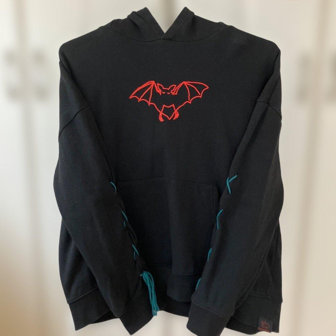 【もなみ】米津玄師　‘18 Flamingo　こうもりパーカー　 Lサイズ 米津玄師 コウモリパーカー Lサイズ - メルカリ