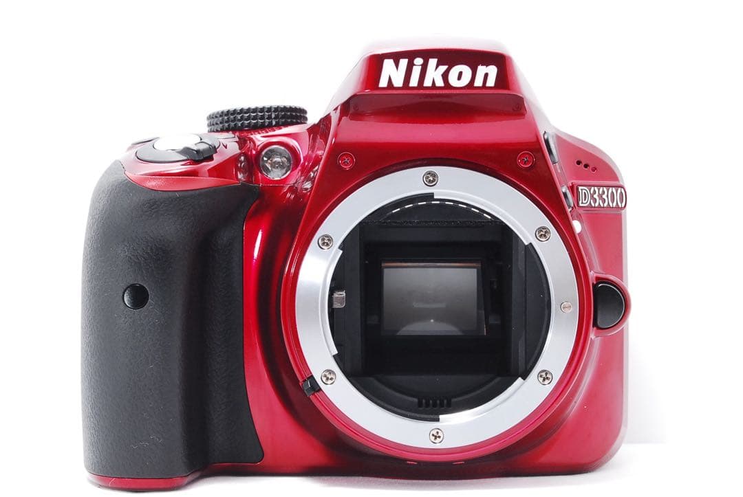ほぼ新品】ショット数わずか247回 Nikon D3200 レッド スマホ転送
