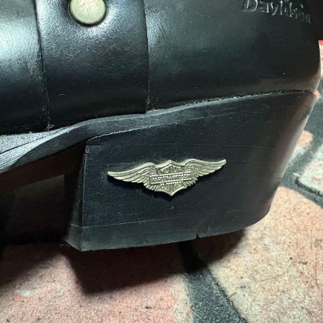 ハーレーダビッドソン リングブーツ ローファー メタルロゴ スペイン製