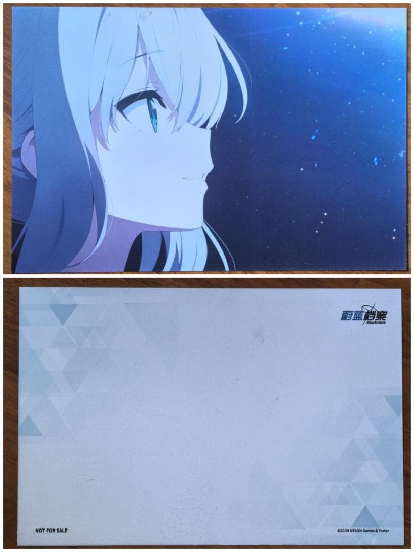 ブルーアーカイブ 中国限定 アクリルボード+特典はがき 聖園 ミカ