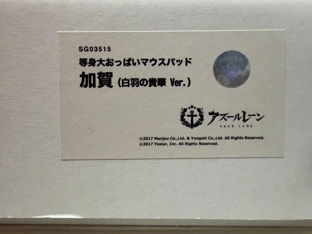 アズールレーン　加賀　おっぱいマウスパッド　ソフトガレージ