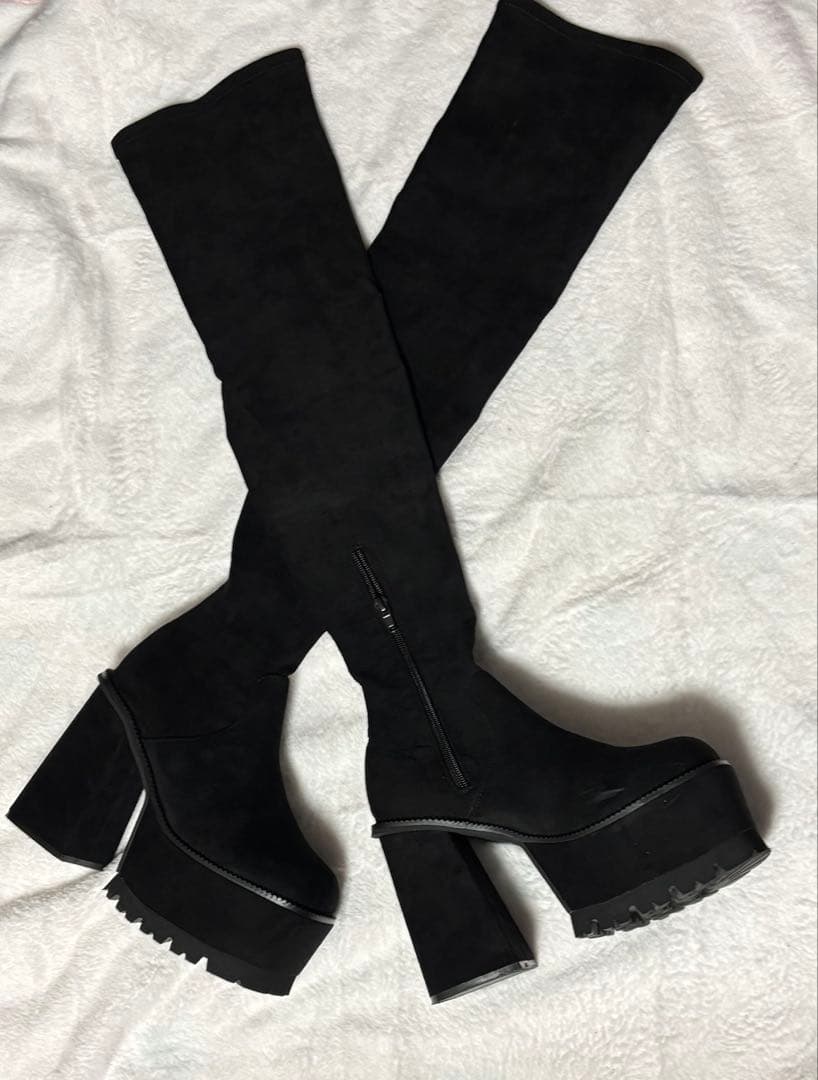 i*c様 スクエアフィットロングブーツ EMODA（エモダ） ブーツ スクエアフィットロングブーツ レディース