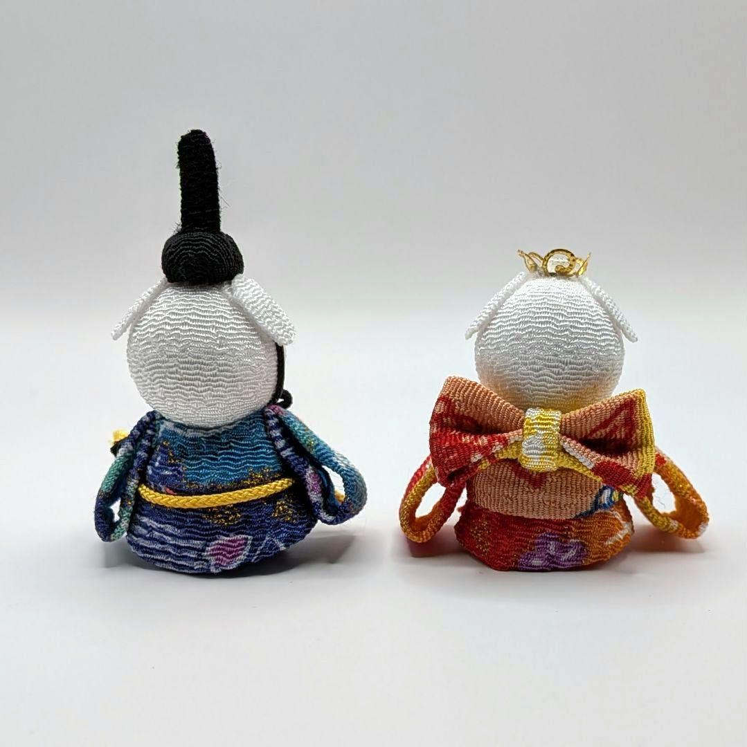 ひな人形 親王飾り ネコ ちりめん細工 つまみ細工 雛人形 ひな祭りH26