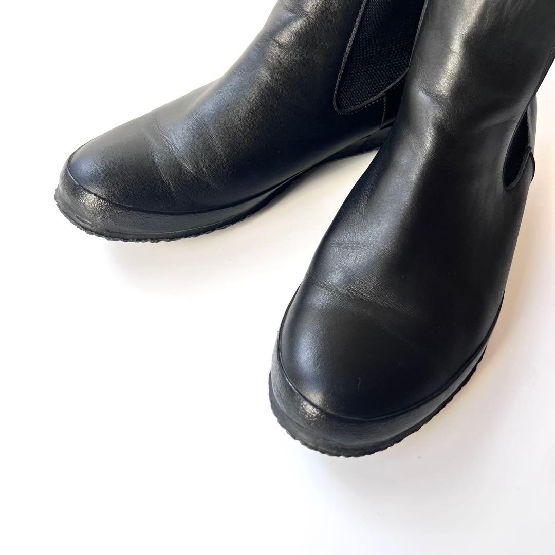 美品☆スピングルムーブ　ニーマ　サイドゴア　ブーツ　SS(23.5cm)ショート