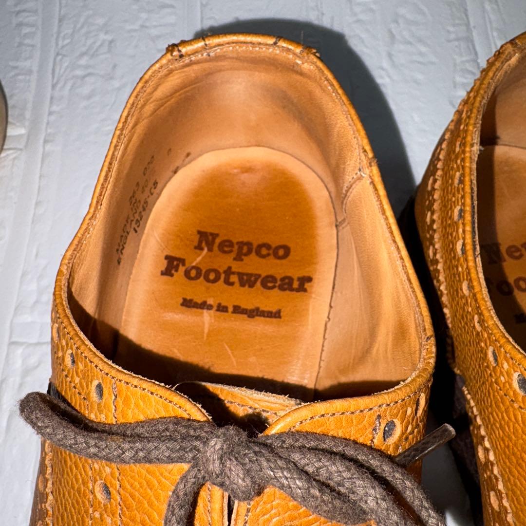 ネプコ フットウェア サイズ8（26.5cm相当）ブラウン ウイングチップ