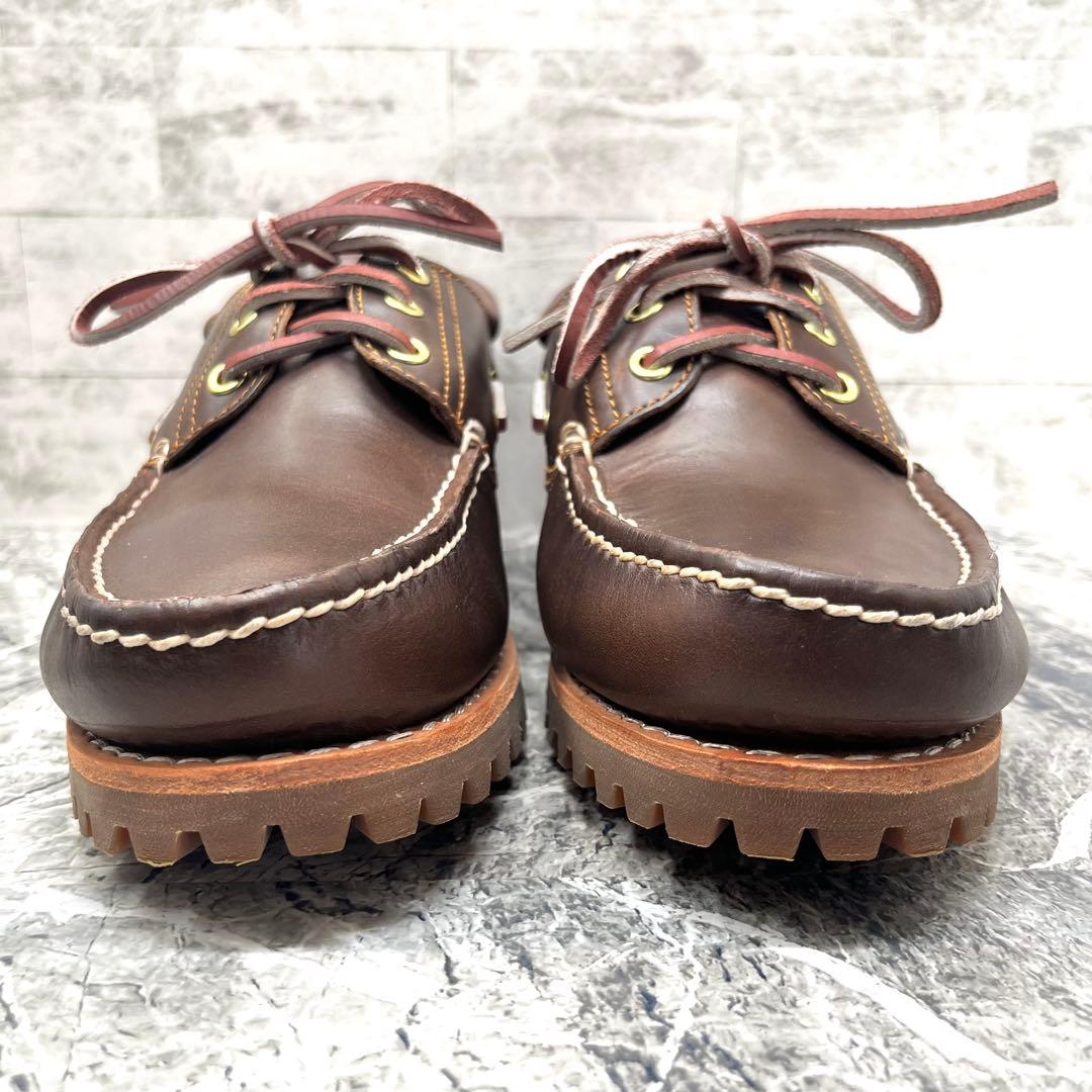 美品✨ ティンバーランド スリーアイ デッキシューズ ブラウン 26.5cm
