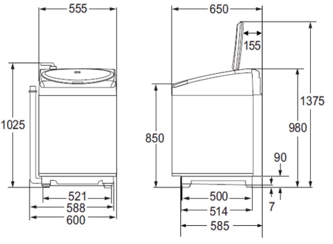 かず 様専用✨シャープ 縦型洗濯乾燥機 ES-TX8G 8キロ 分解清掃済み