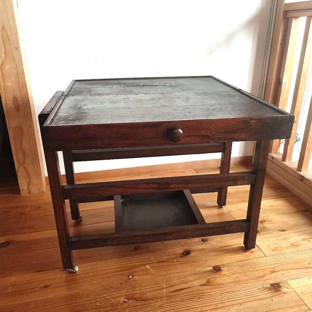 アンティーク 展開式テーブル 店舗什器 ストア・エキスプレス テーブル 什器 陳列台 販売台_ディスプレイ