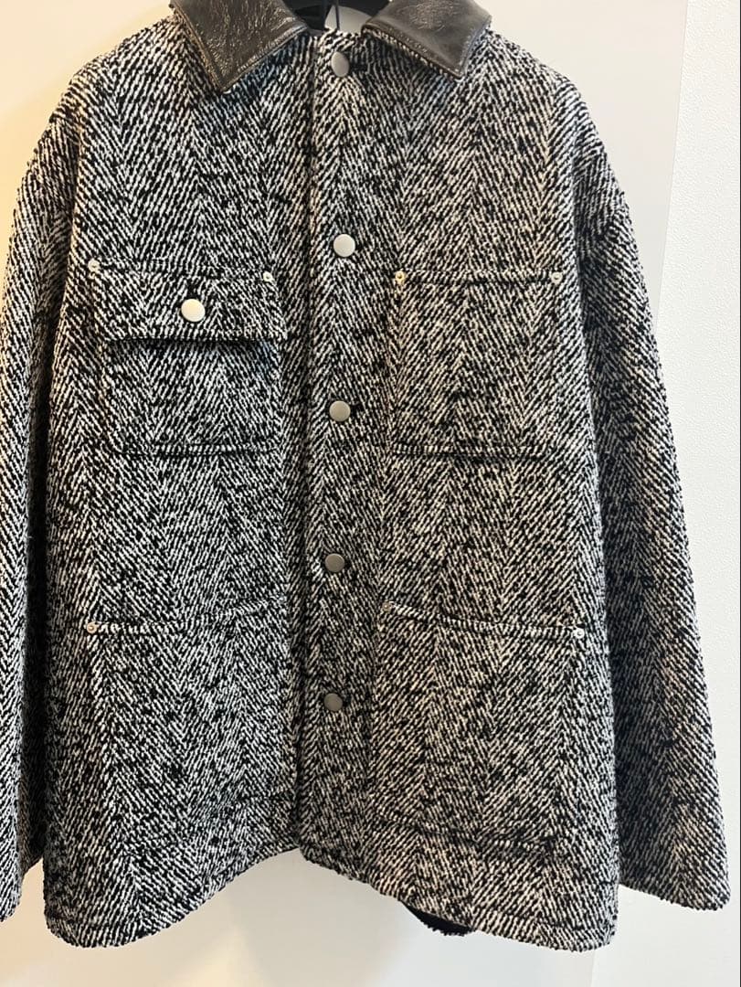 プラダ PRADA 24AW ウールブレンド ジャケット コート グレー - メルカリ