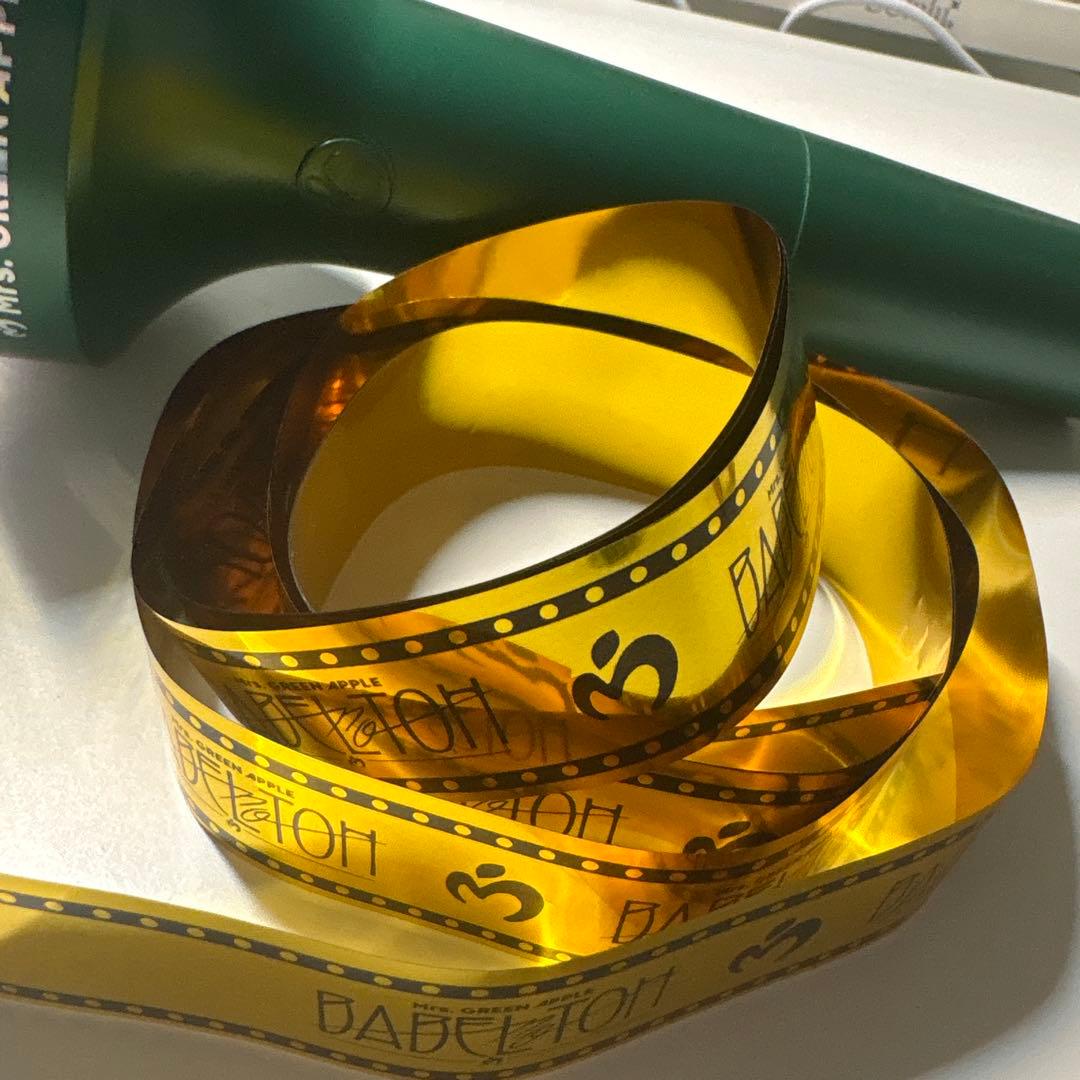 ミセスグリーンアップル Light Stick リングホルダー&銀テープ付き