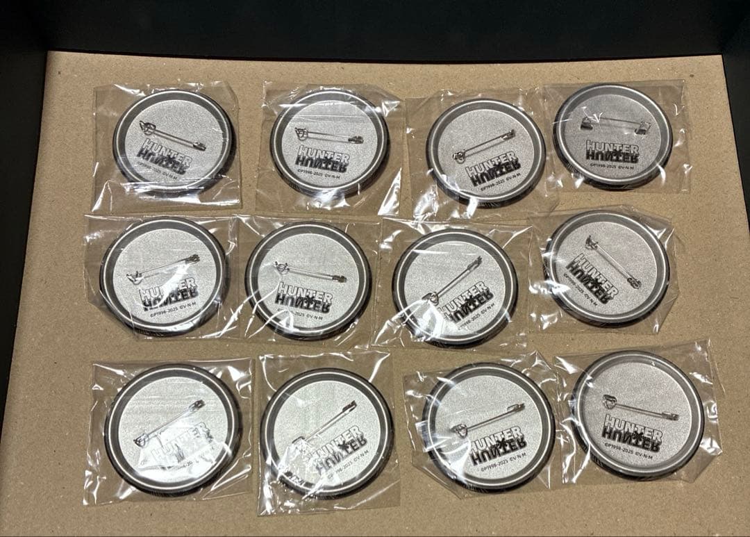 HUNTER×HUNTER 彫金 缶バッジ 彫金シリーズ マチ セット 中国限定