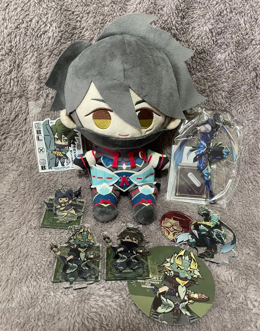 モンスターハンターライズ ウツシ教官 ぬいぐるみ アクスタ コースター