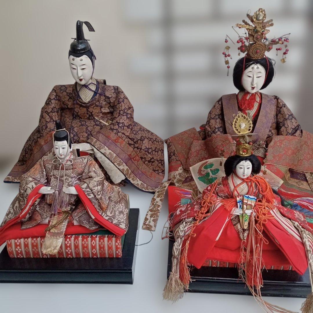 アンティーク100年 明治大正期 特大！ 親王飾りお雛様② 享保雛