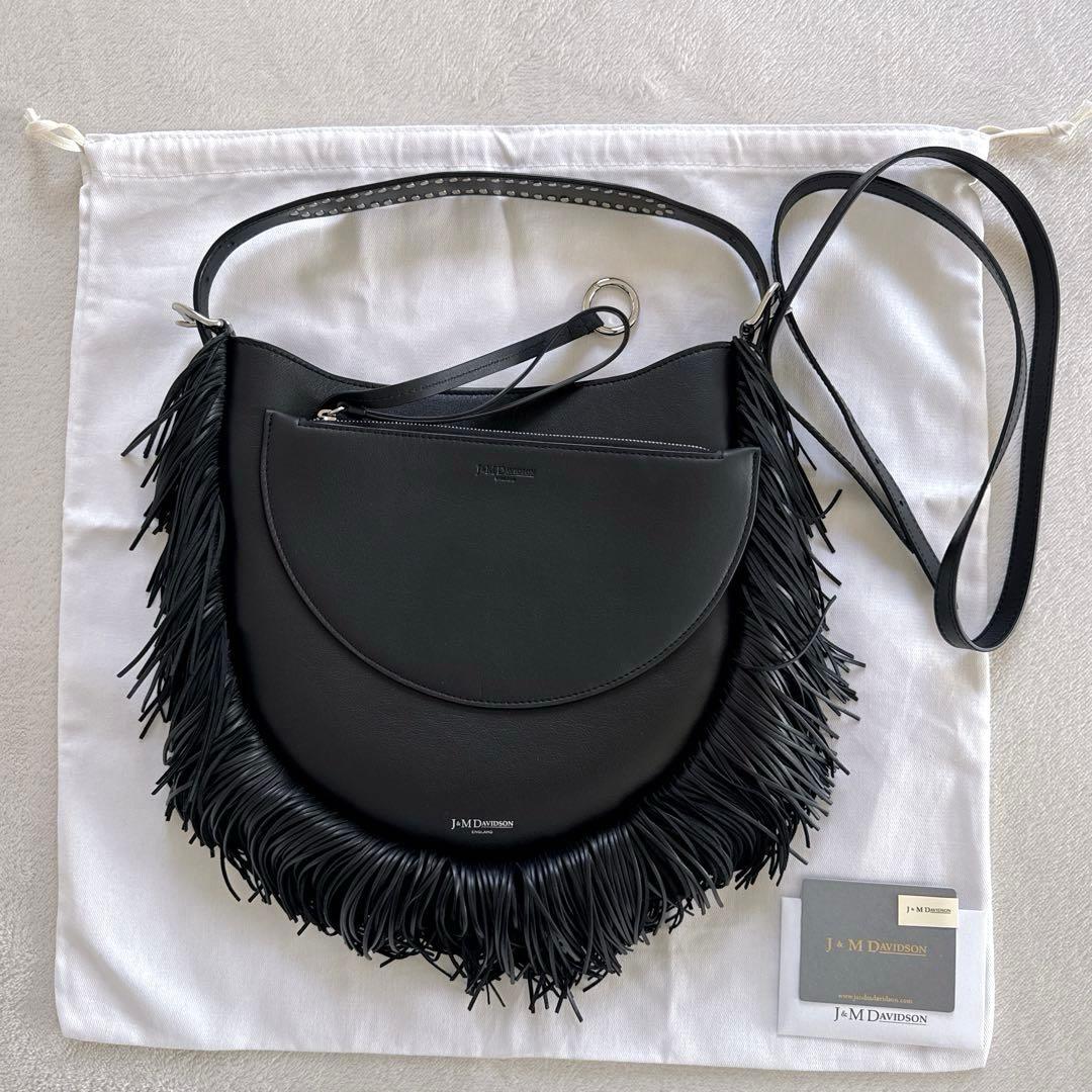 J&M DAVIDSON】 フィエスタ フリンジ ショルダーバッグ 黒 - メルカリ