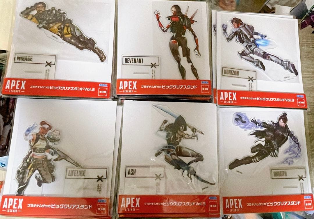 Apex Legends プラチナムザッカビッグクリアスタンド6種　42枚セット Apex Legends™ プラチナムザッカビッグクリアスタンド｜プライズ・くじ