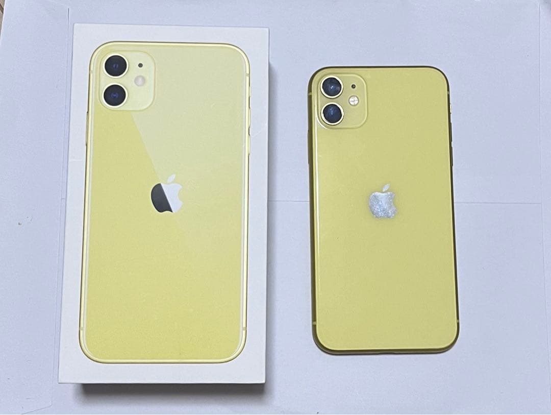 Apple iPhone 11 イエロー 本体 + 箱 + SIMピン - メルカリ