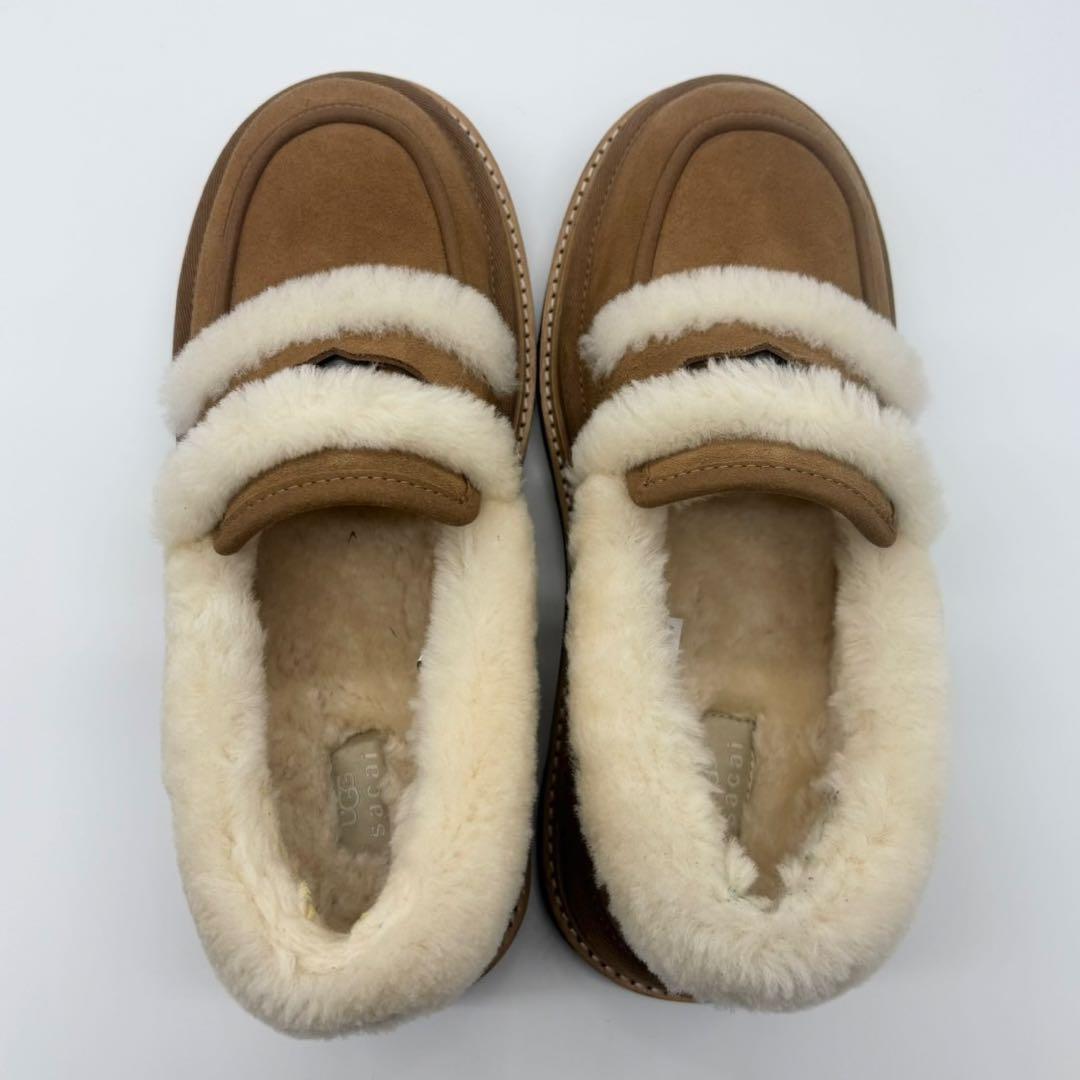 極美品 UGG sacai コラボ Loafer ローファー CAMEL 27 - メルカリ