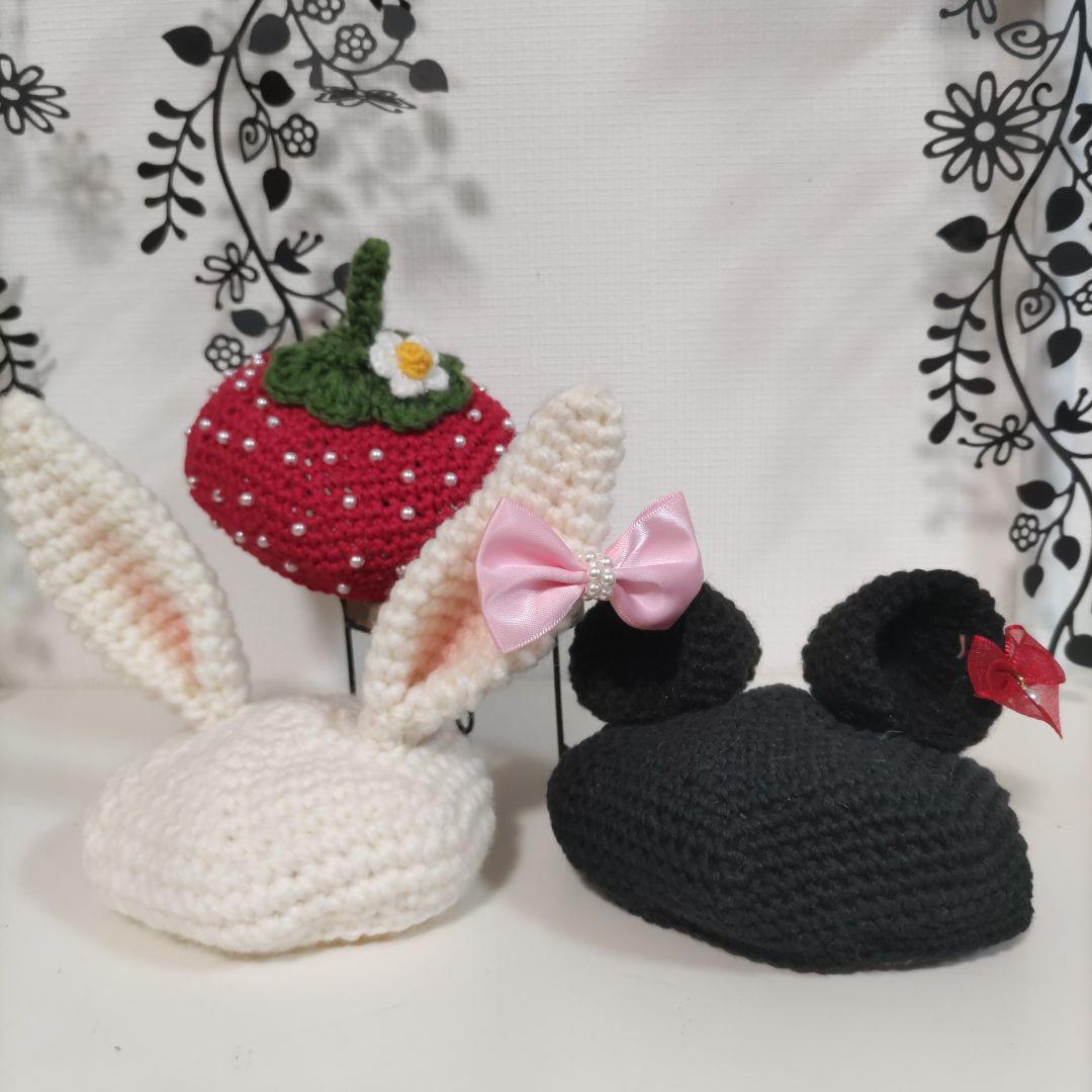 編みぐるみの女の子（熊耳、うさぎ耳、いちごの女の子）とお着替え服6