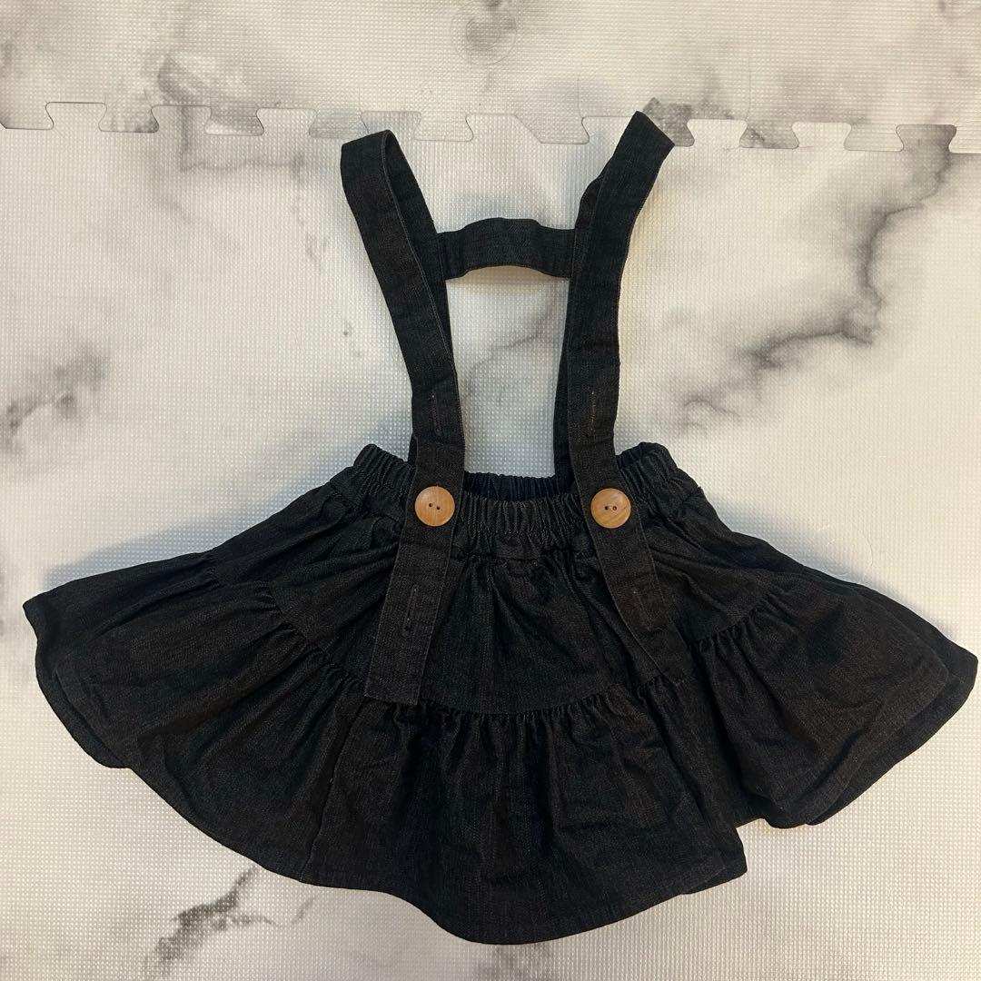 wonnyribbon ブラックフリルスカート　S NIBBLE POISON（ニブルポイズン） スカート フィッシュテールフリル