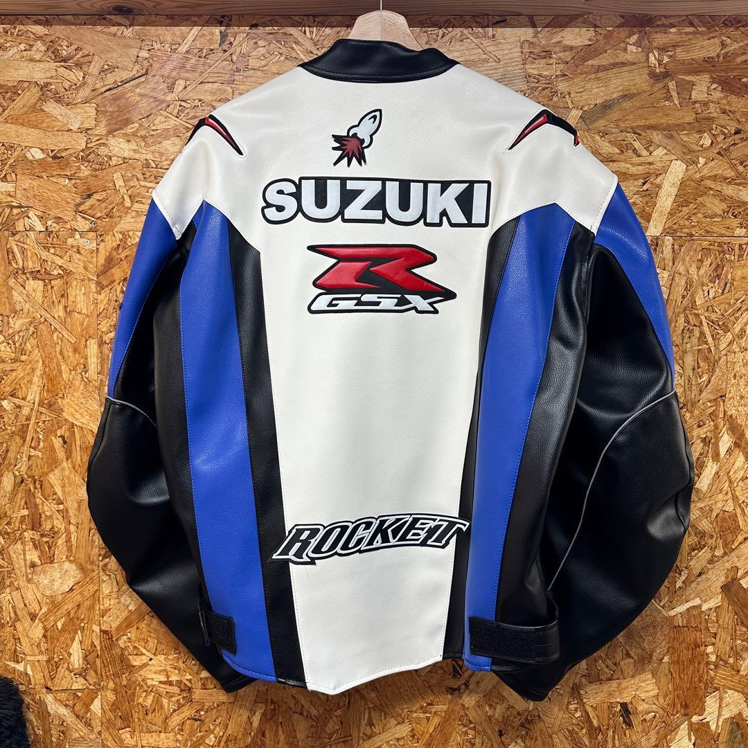 JOE ROCKET SUZUKI GSX-Rレプリカフェイクレザージャケット - メルカリ