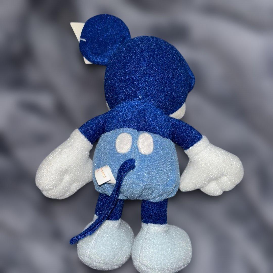 ミッキーマウス ぬいぐるみ ブルー mickey UNLIMITED レトロ - メルカリ