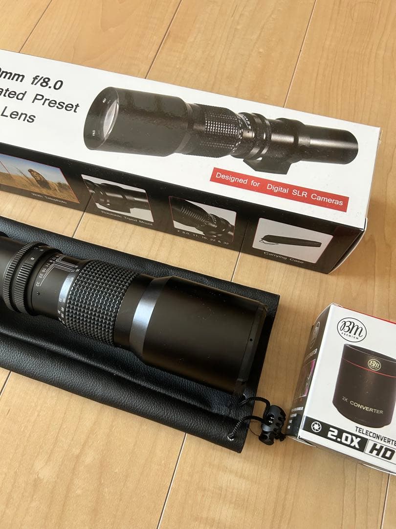 HD 500mm f/8.0 望遠レンズ　2.0x HD　テレコンバーターセット