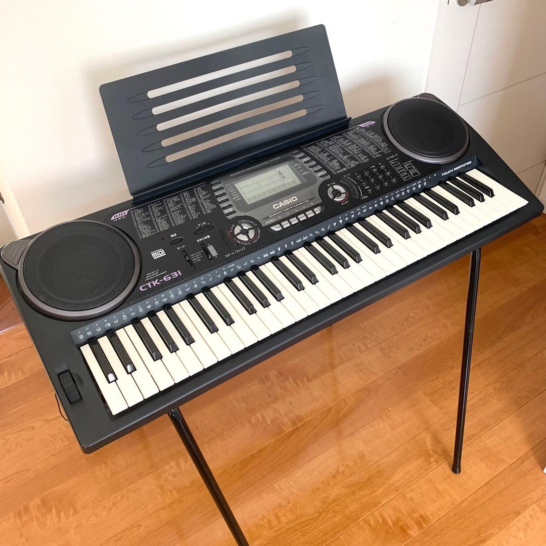 CASIO CTK-631 電子キーボード ポータブルキーボード 61 鍵盤 - メルカリ