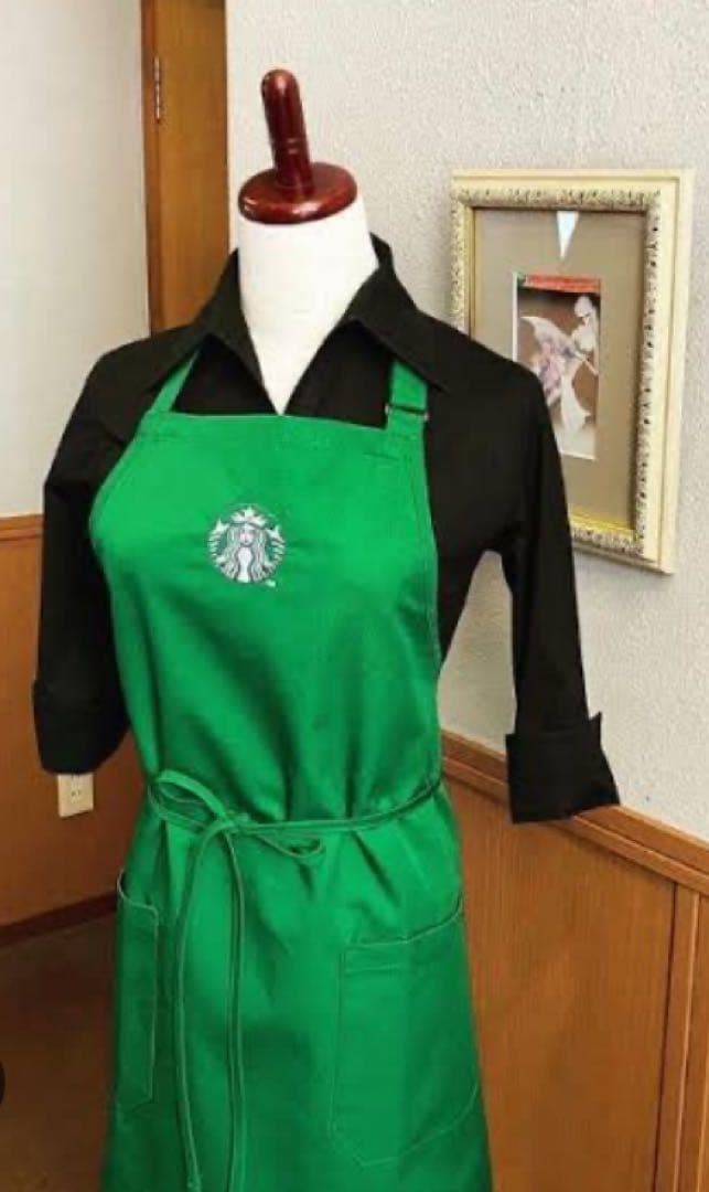 Starbucks アメリカ スターバックス エプロン 新品未使用品 グリーン