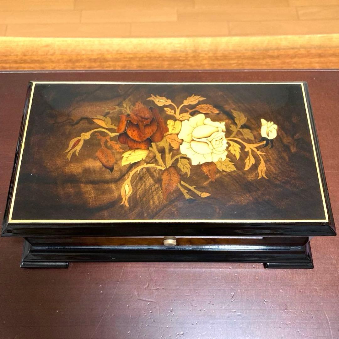 REUGE スイスオルゴール カノン 72弁 ローズ 共鳴箱 オルゴール療法