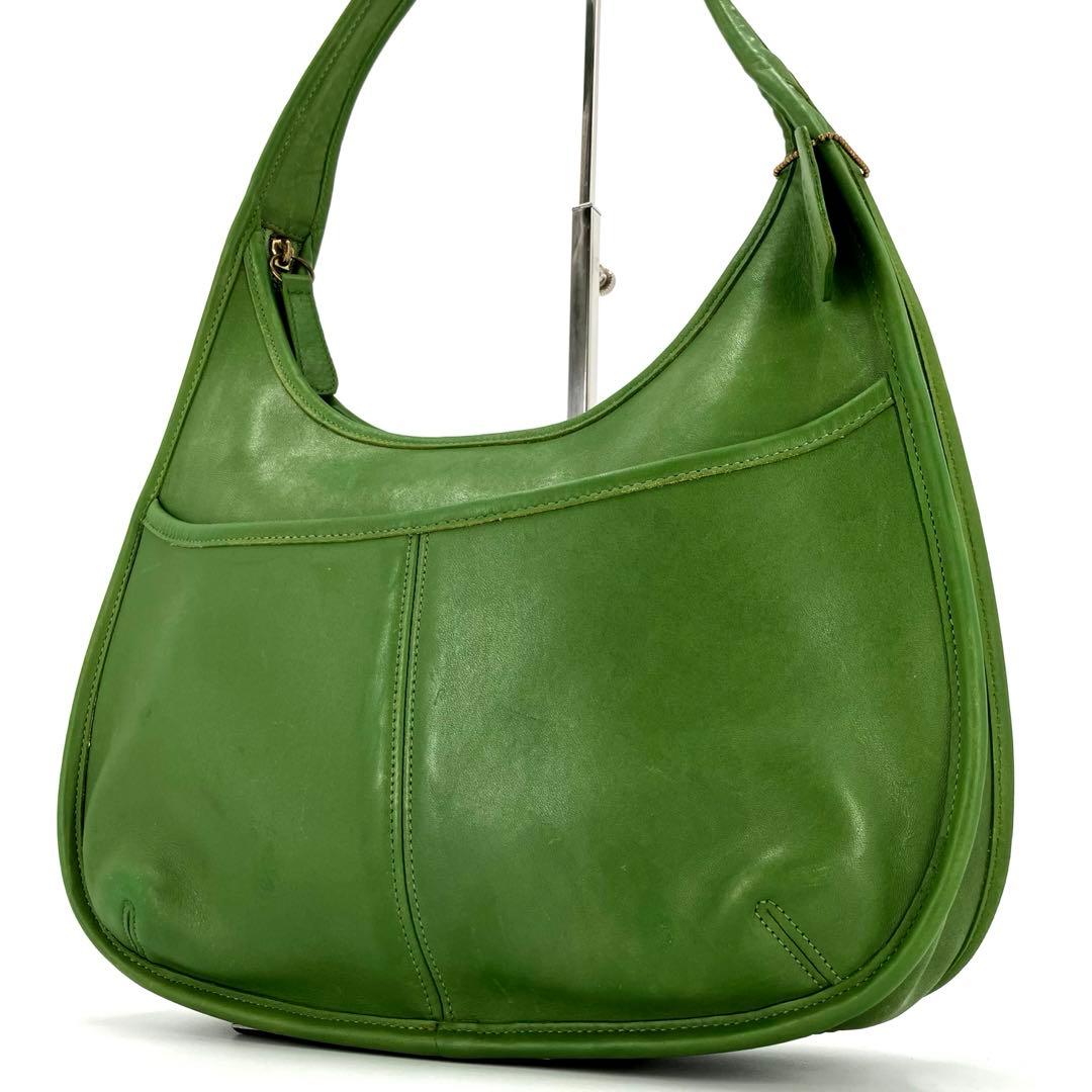 希少カラー✨ オールドコーチ エルゴ ショルダーバッグ グリーン 9033