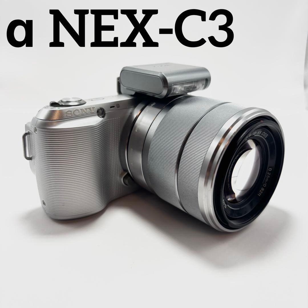 【週末値下げ】 SONY α NEX-C3 シルバー レンズキット ミラーレス SONY（ソニー） ミラーレス α NEX-C3 レンズキット ブラック 中古 新品