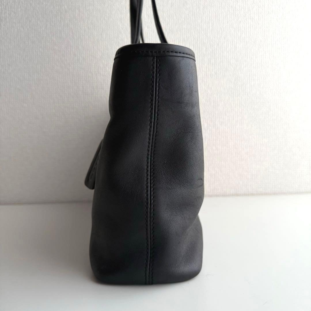 COACH オールドコーチ ハンドバッグ グラブタンレザー ブラック 9813