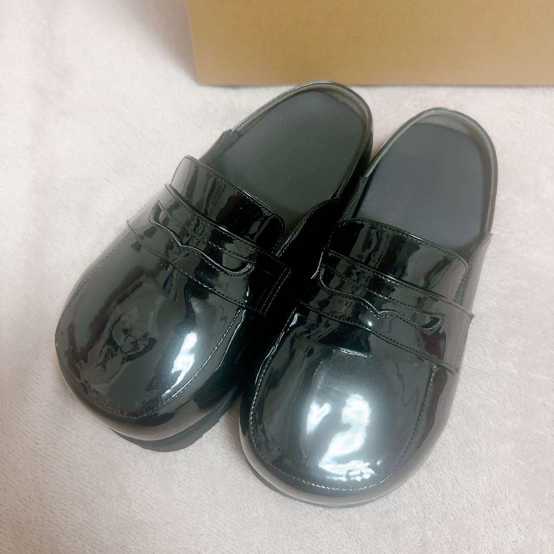 Racbaki ラクバキ ローファーサボ エナメル - メルカリ