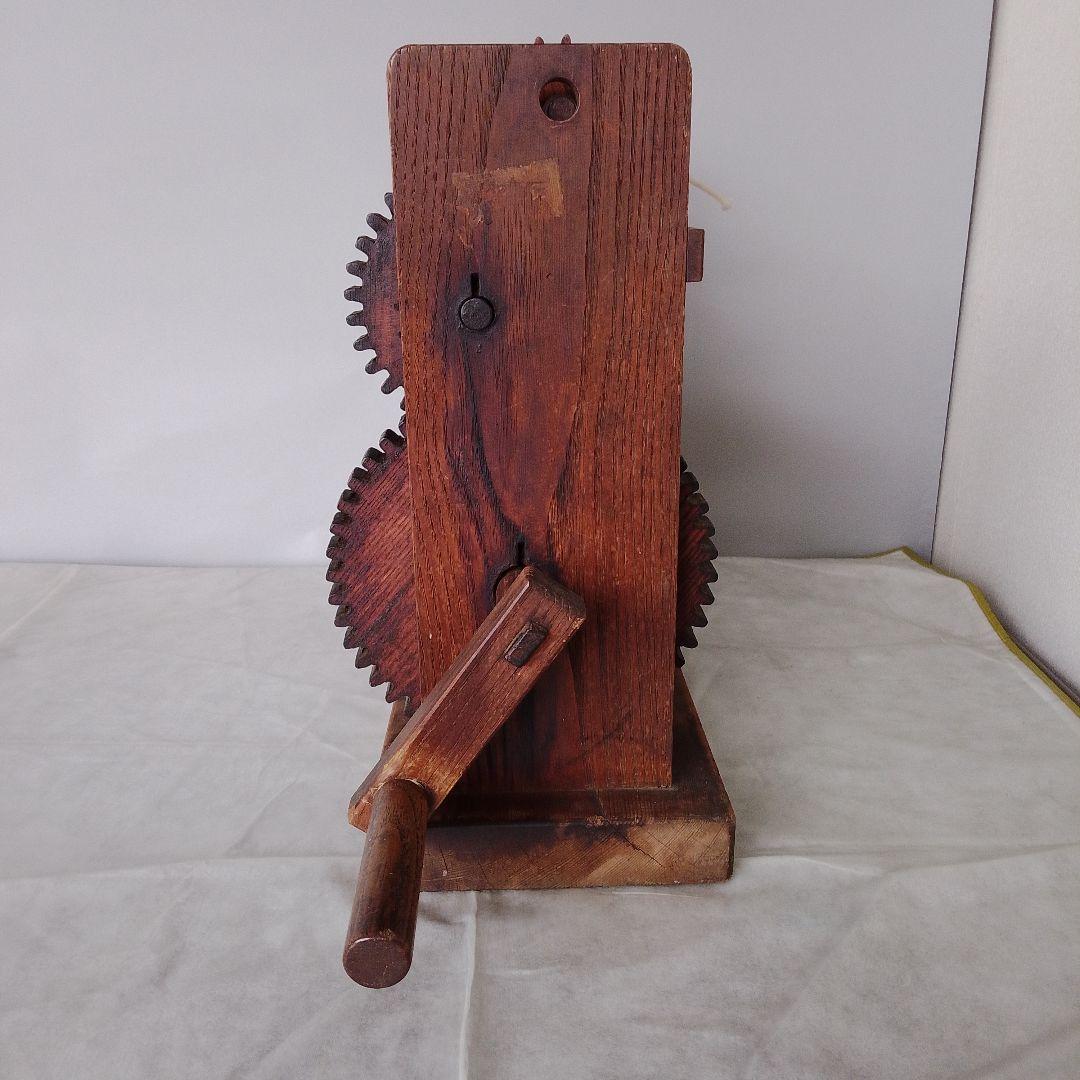 木製 座車(大枠用) アンティーク 木製機械装置 昭和 レトロ 骨董
