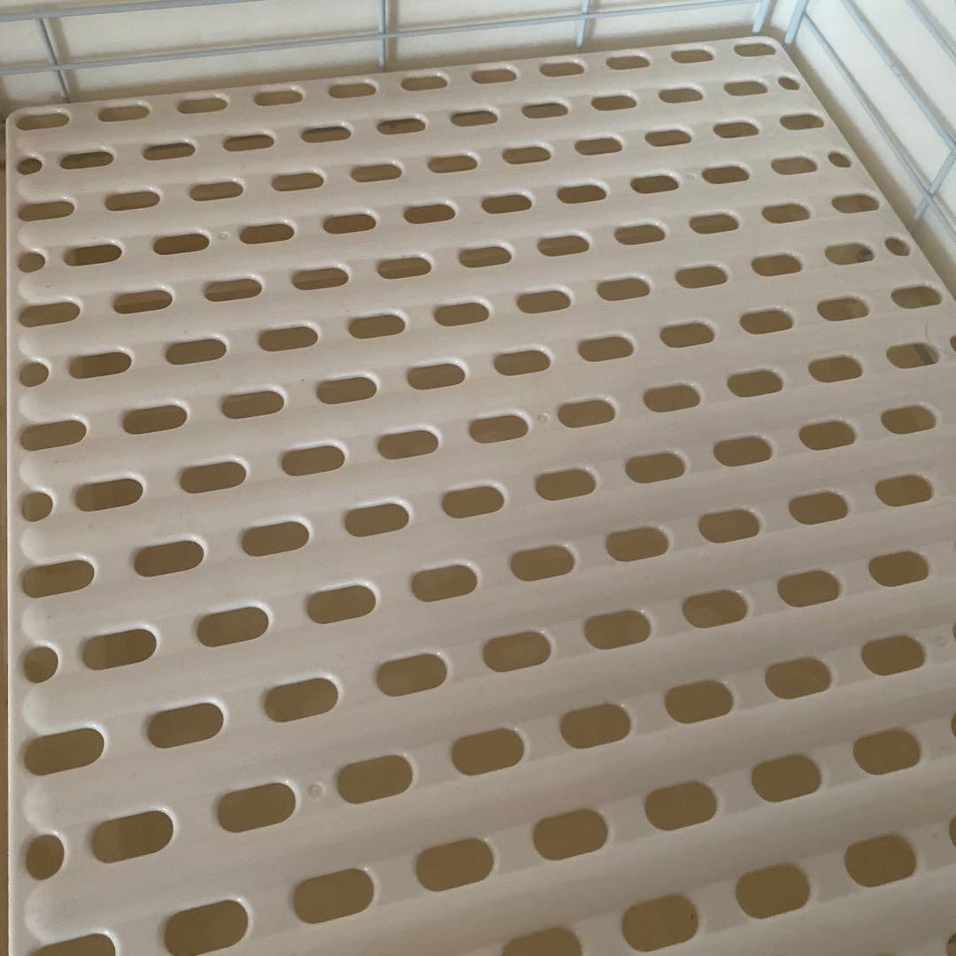 サンコー うさぎケージ 80 キャスター付き ホワイトケージ かじり棒付き