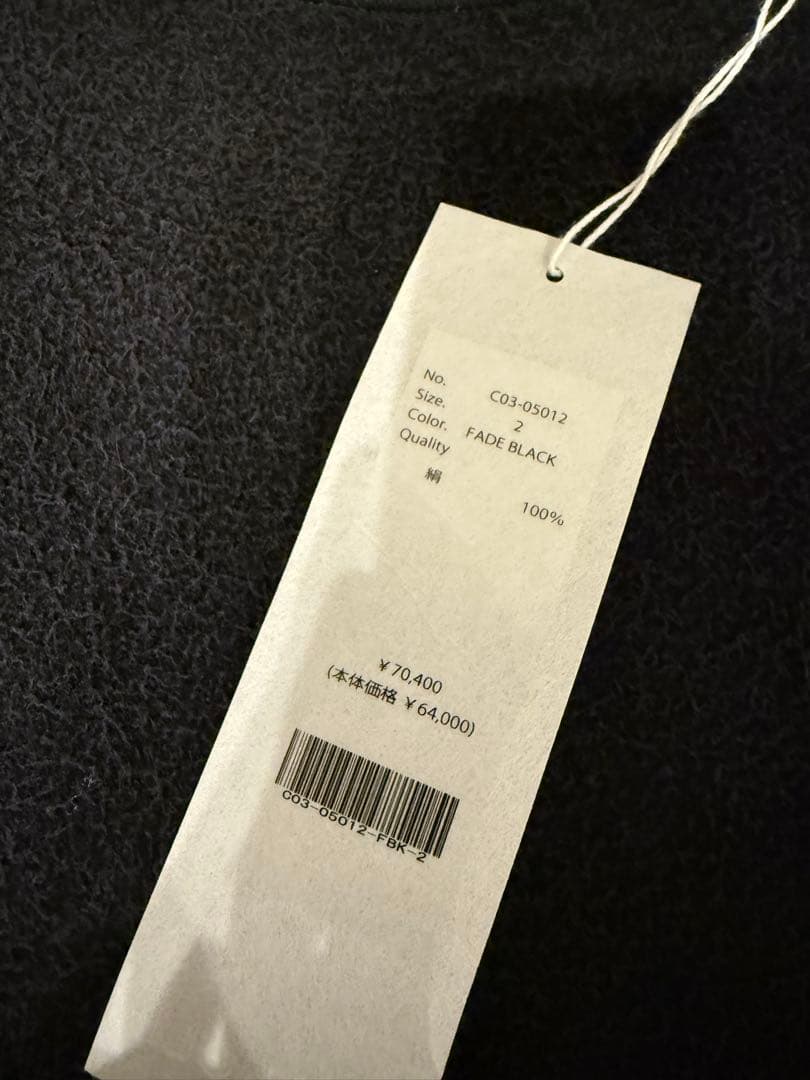 COMOLI 25awシルクフリースクルーネック サイズ2 - メルカリ