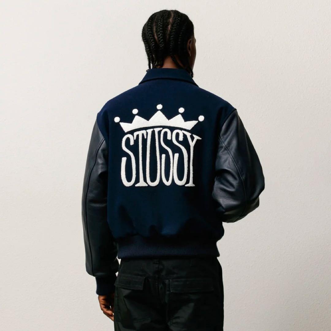 新品 STUSSY KING VARSITY JACKET XL スタジャン - メルカリ