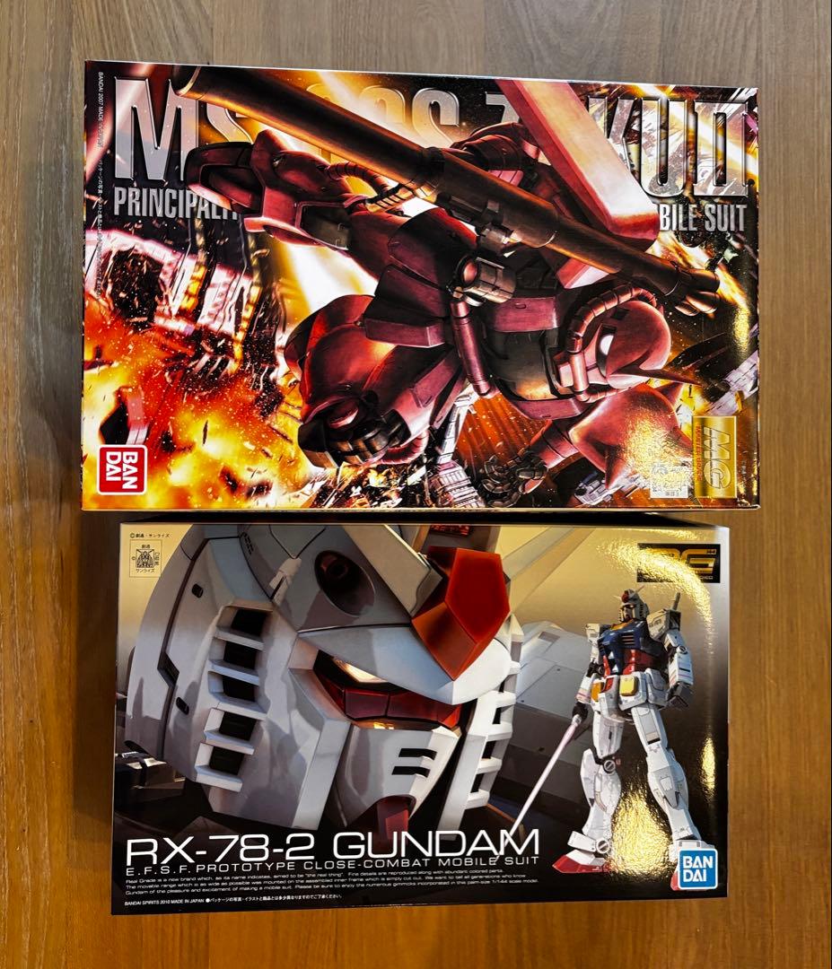 【新品】ガンプラMS06S ZAKUⅡ、RX78-2 GUNDAMのセット Amazon | HG 機動戦士ガンダム THE ORIGIN MS-06S シャア専用ザクII