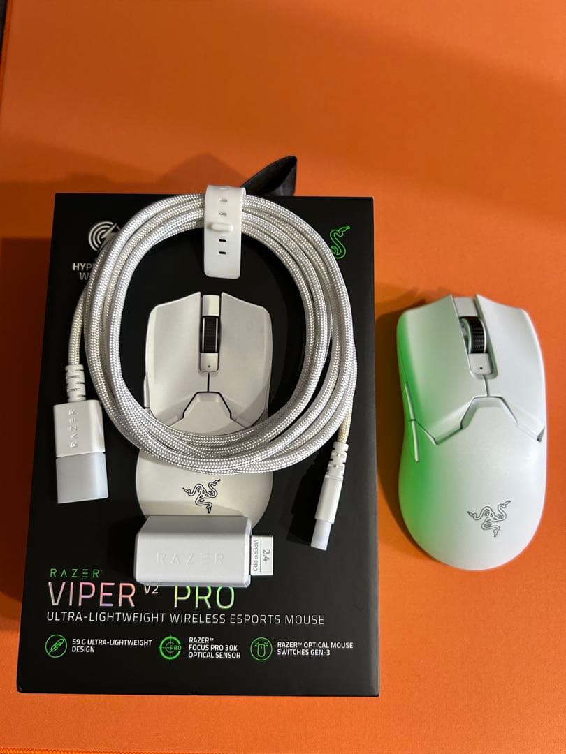 マウス・トラックボール Viper V2 Pro White Amazon.com: Razer Viper V2 Pro HyperSpeed Wireless Gaming Mouse